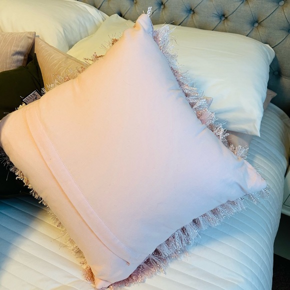 Shaggy Pink Throw Pillow - Picture 6 of 8